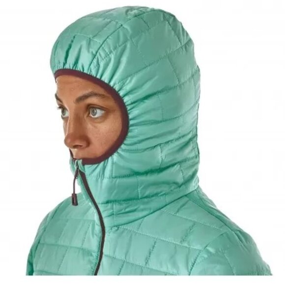 PATAGONIA WOMEN'S NANO PUFF BIVY QUILTED  PULLOVER JACKET  KANGAROO POCKET XS - Picture 4 of 16